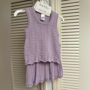 Nicole Miller Toddler Knit Top and Skirt Set NWT!